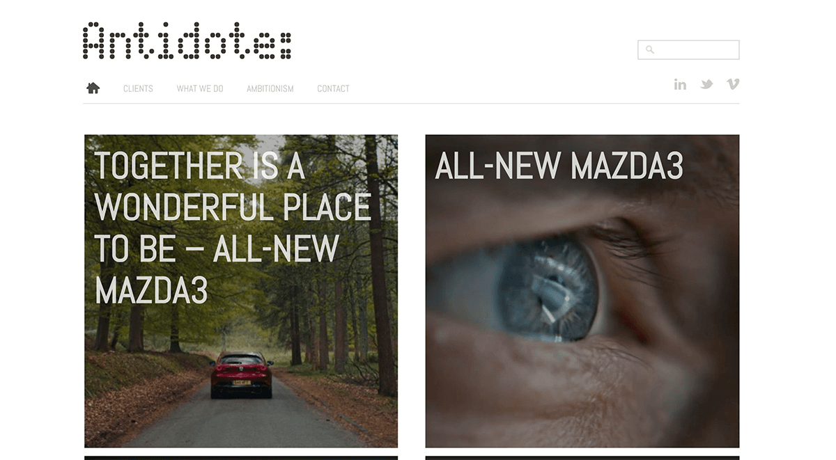 antidote simple website design antidote simple website design